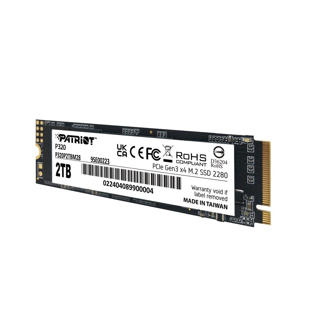 Накопичувач SSD M.2 Patriot P320 2TB NVMe 2280 Gen3.0 x4 3D TLC (P320P2TBM28) 5