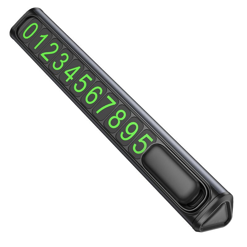 Паркувальна карта BOROFONE FC3 Ronny can hidden parking sign Black Metal Gray (6941991118760) 6