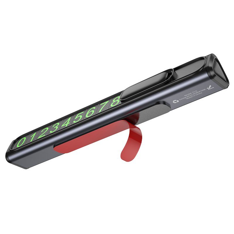 Паркувальна карта BOROFONE FC3 Ronny can hidden parking sign Black Metal Gray (6941991118760) 4