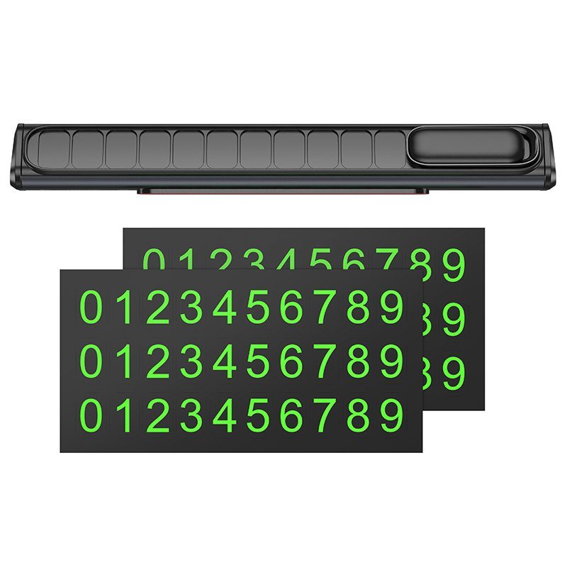 Паркувальна карта BOROFONE FC3 Ronny can hidden parking sign Black Metal Gray (6941991118760) 7
