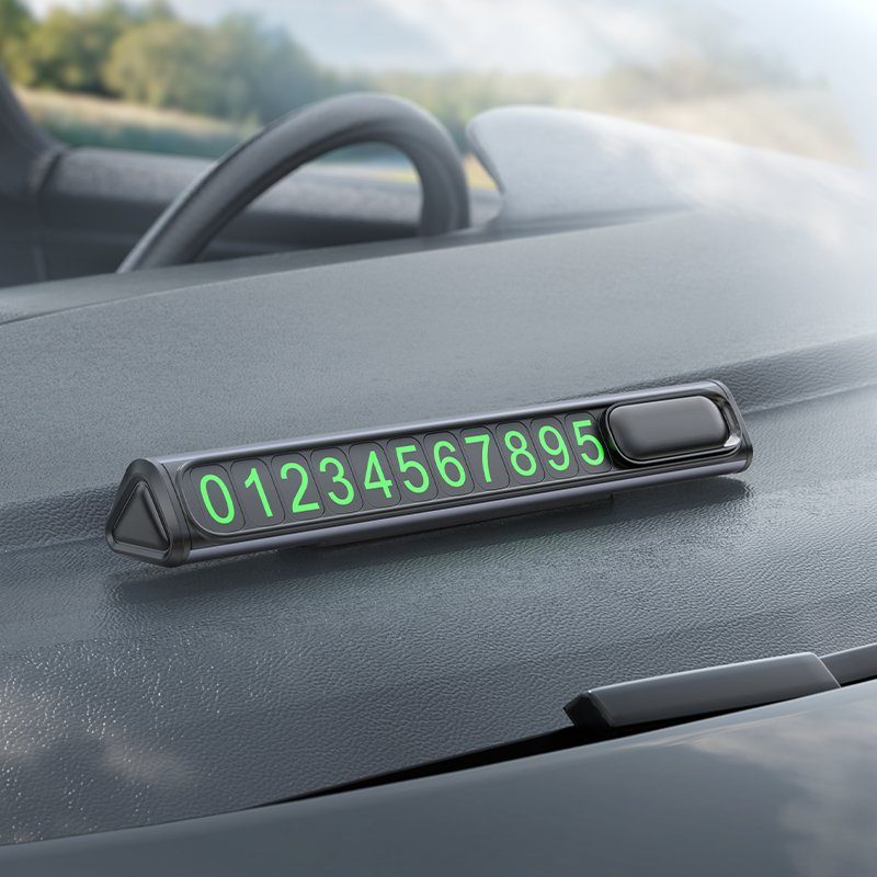 Паркувальна карта BOROFONE FC3 Ronny can hidden parking sign Black Metal Gray (6941991118760) 8