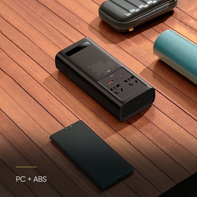 Автомобільний інвертор для електросамокатів Baseus IGBT Power Inverter 300W (110V US/JP ) Black + перехідник (CGNB010001) 9