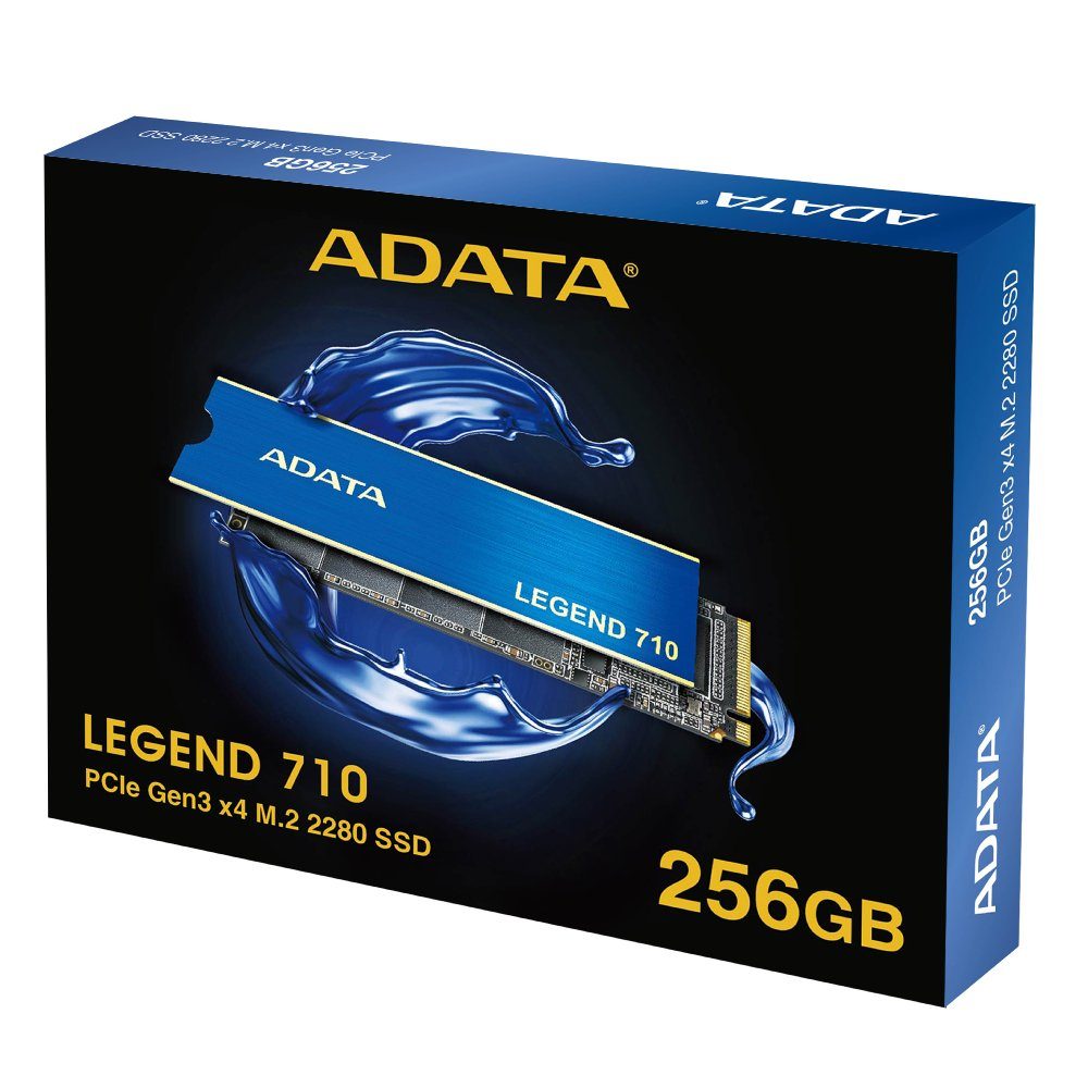 Накопичувач SSD M.2 ADATA LEGEND 710 256GB 2280 PCIeGen 3x4 3D NAND Read/Write: 2100/1000 MB/sec (ALEG-710-256GCS) 2