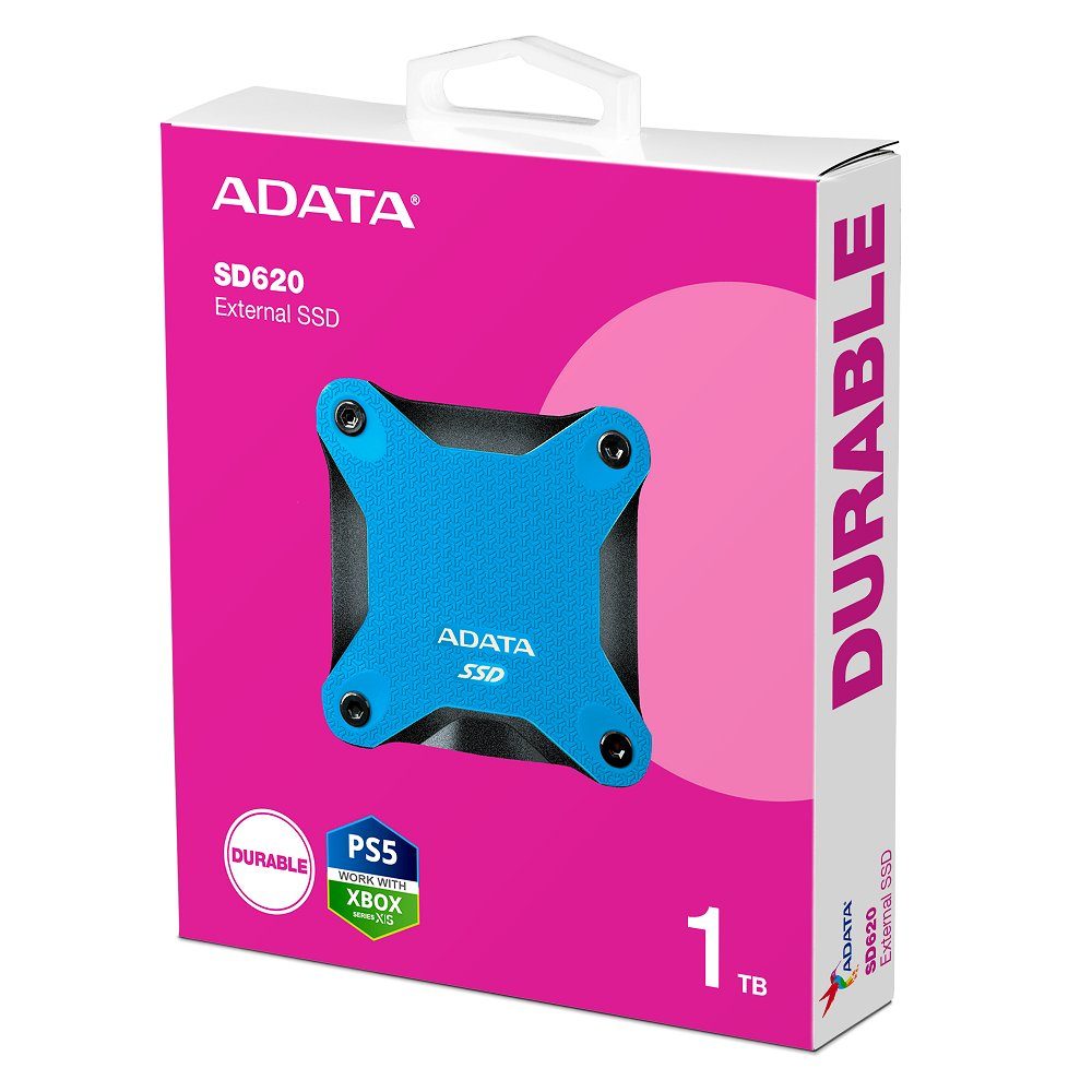 Портативний SSD ADATA SD620 1TB USB 3.2  520/460Mb/s Blue (SD620-1TCBL) 2
