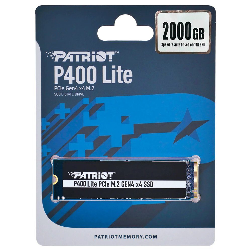 Накопичувач SSD M.2 Patriot P400 Lite 2TB NVMe 2280 PCIe 4.0 3D TLC (P400LP2KGM28H) 2