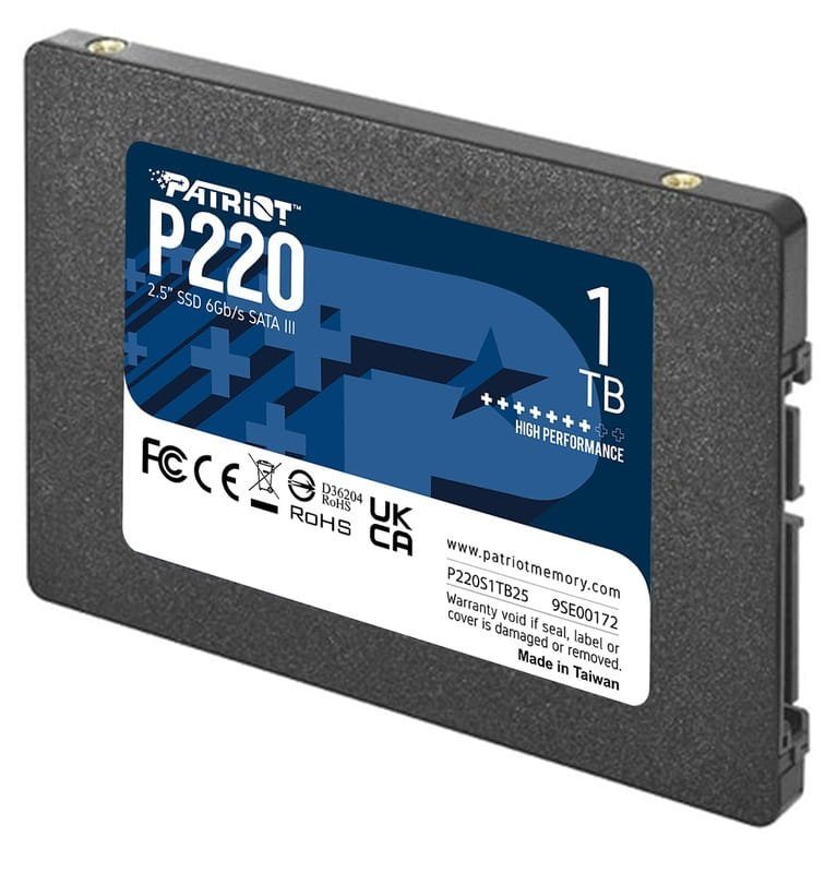 Накопичувач SSD Patriot P220 1TB 2.5" 7mm SATAIII (P220S1TB25) 4