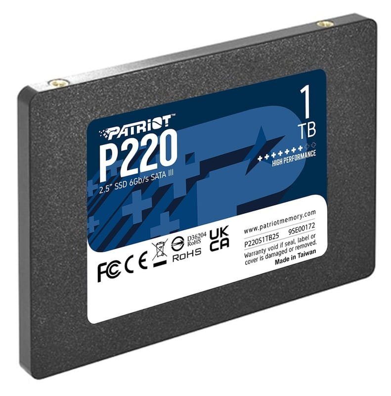 Накопичувач SSD Patriot P220 1TB 2.5" 7mm SATAIII (P220S1TB25) 3