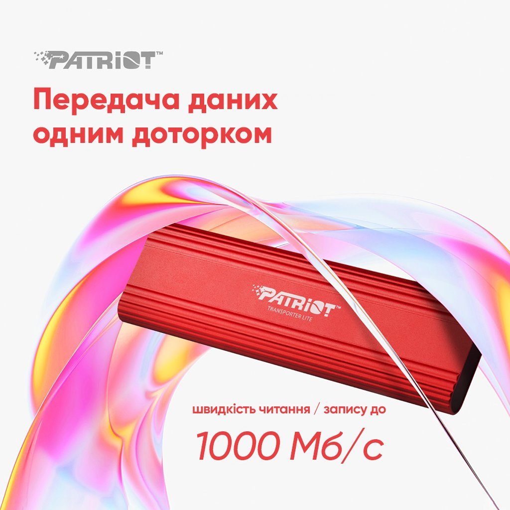 Портативний SSD Patriot Transporter Lite 1TB Red Type-C (PTPL1TBPEC) 8