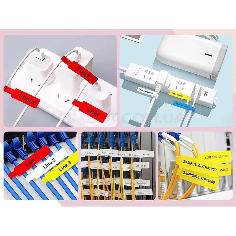 Етикетки NIIMBOT T12.5*74+35-65 Cable White For D11/D110/D101/H1S (A2K18638601) (A2K18638601) 7