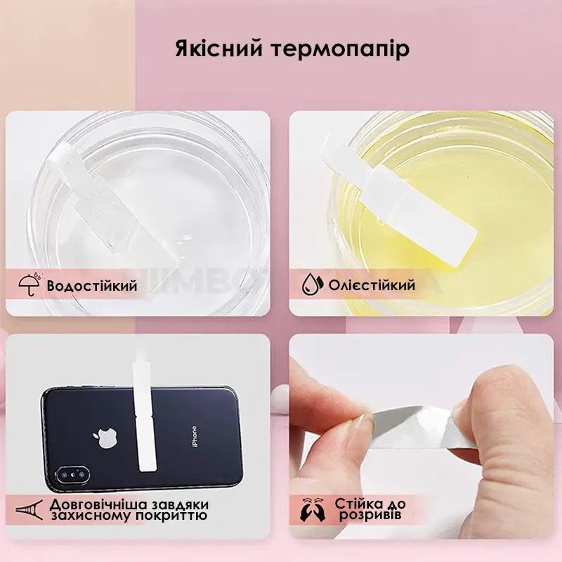 Етикетки NIIMBOT T12.5*74+35-65 Cable White For D11/D110/D101/H1S (A2K18638601) (A2K18638601) 4