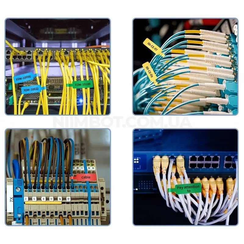 Етикетки NIIMBOT T12.5*74+35-65 Cable White For D11/D110/D101/H1S (A2K18638601) (A2K18638601) 5