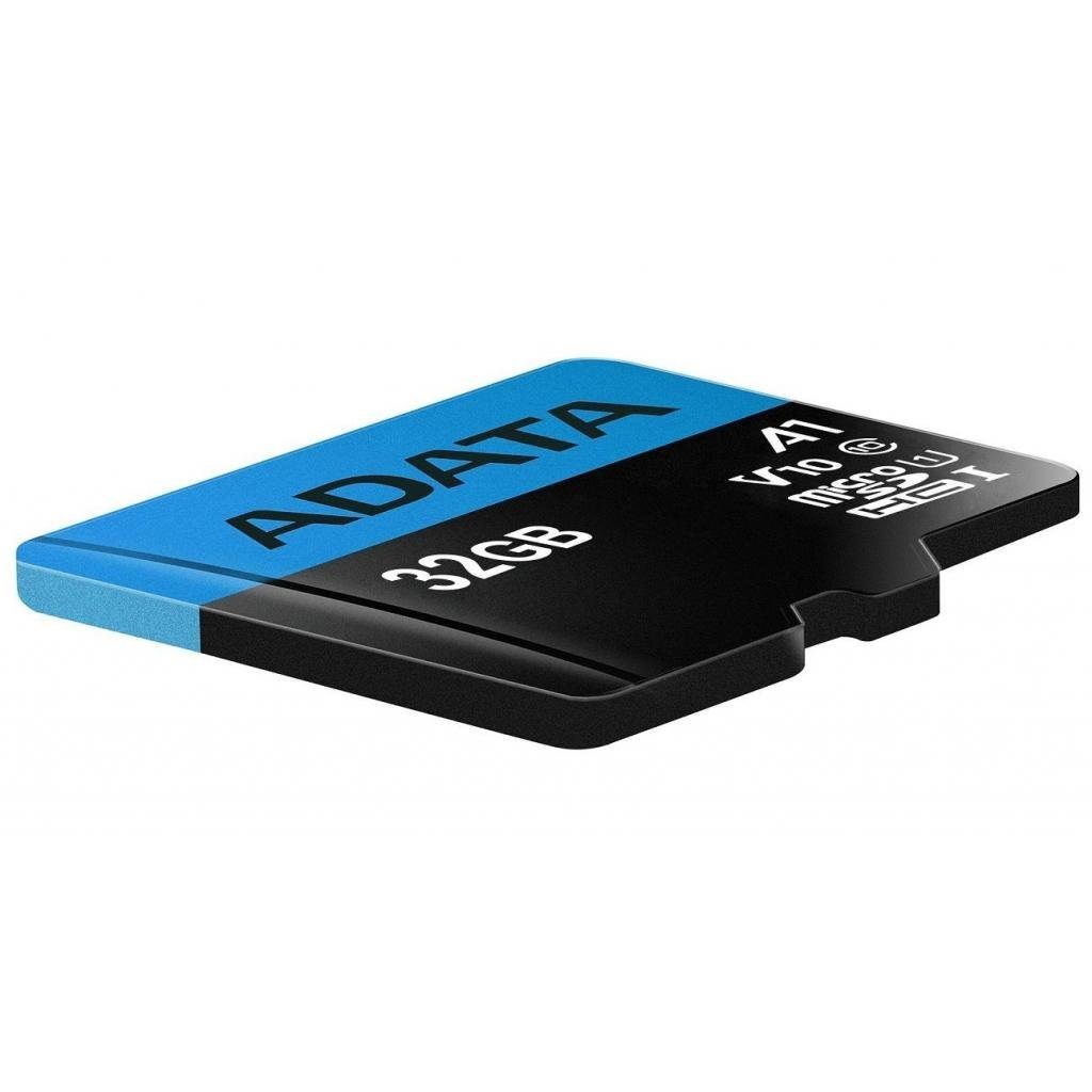 Карта пам'яті microSDHC (UHS-1) A-DATA Premier 32Gb Class 10 A1 (R-100Mb/s)  (adapter SD) (AUSDH32GUICL10A1-RA1) 4