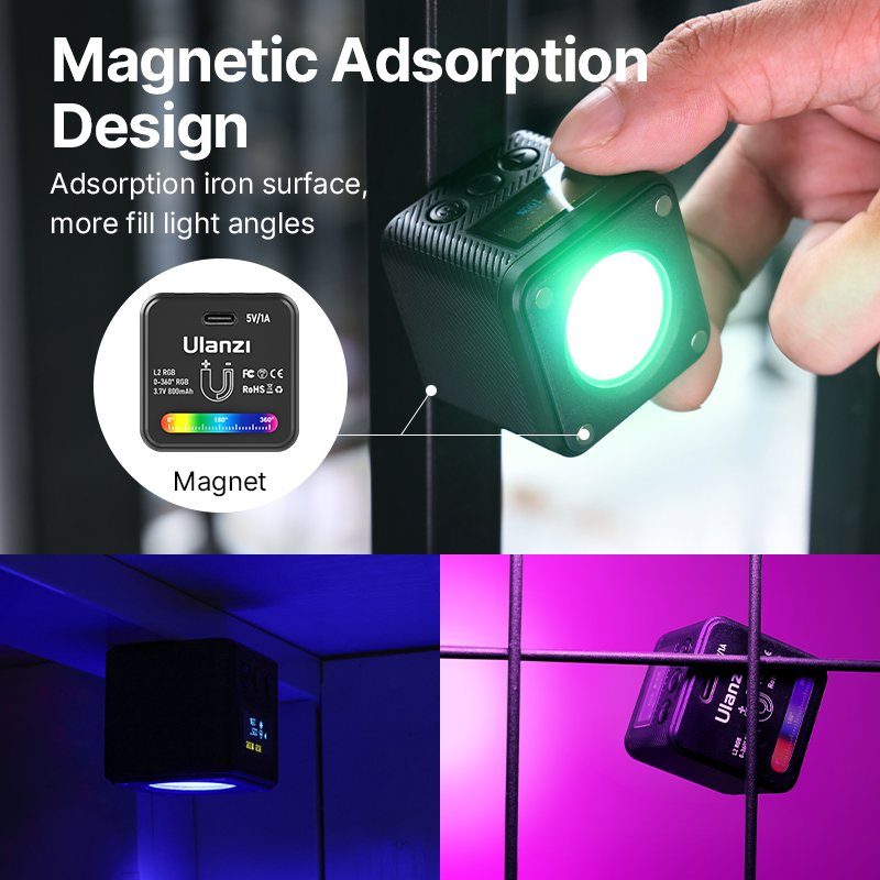 Відеосвітло Ulanzi Vijim L2 RGB COB VEDIO LIGHT, 4W (UV-2878 L2 RGB) (2878) 12