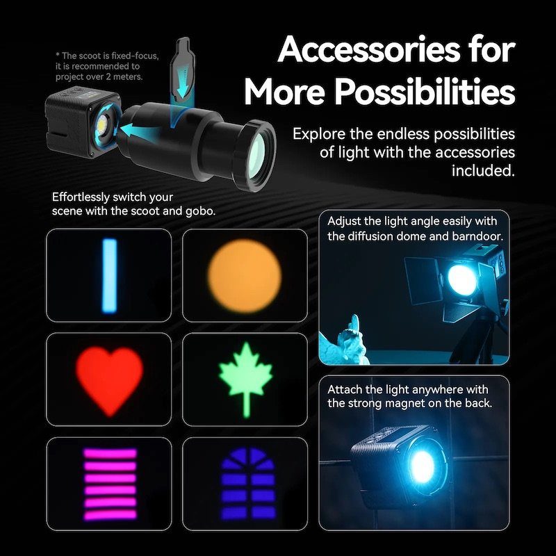 Відеосвітло Ulanzi L3 RGB COB Fill Light, 5W (UV-L052GBB1 L3 RGB) (L052GBB1) 9