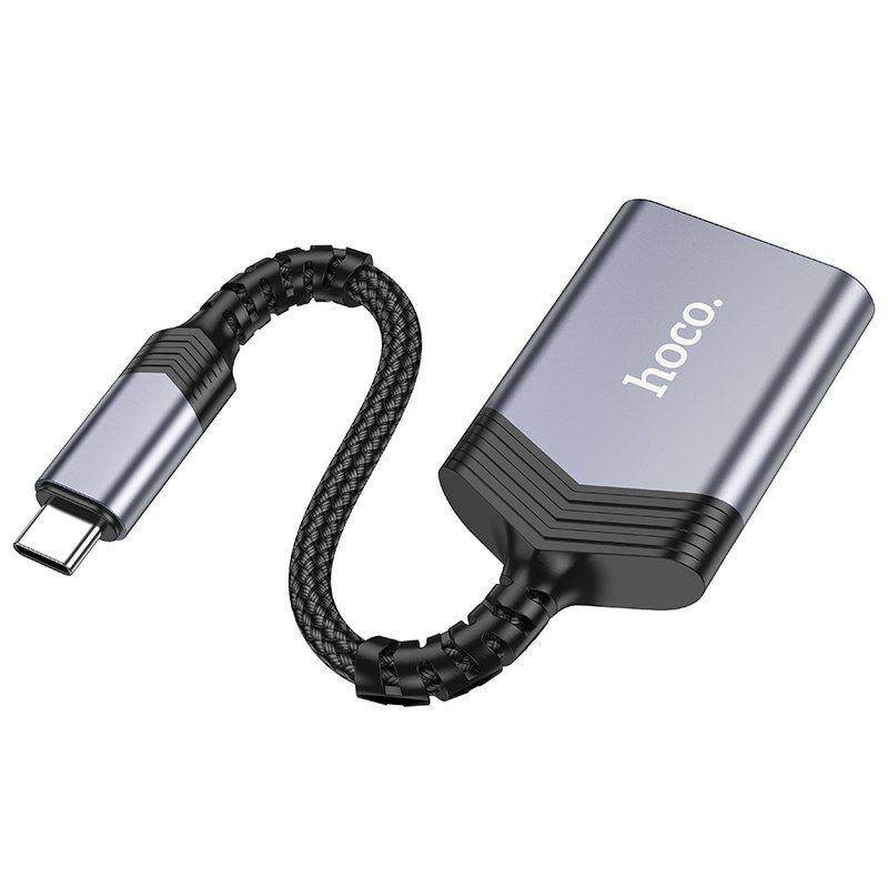 Кардрідер HOCO UA25 2-in-1 card reader Type-C Metal Gray (6942007608862) 3