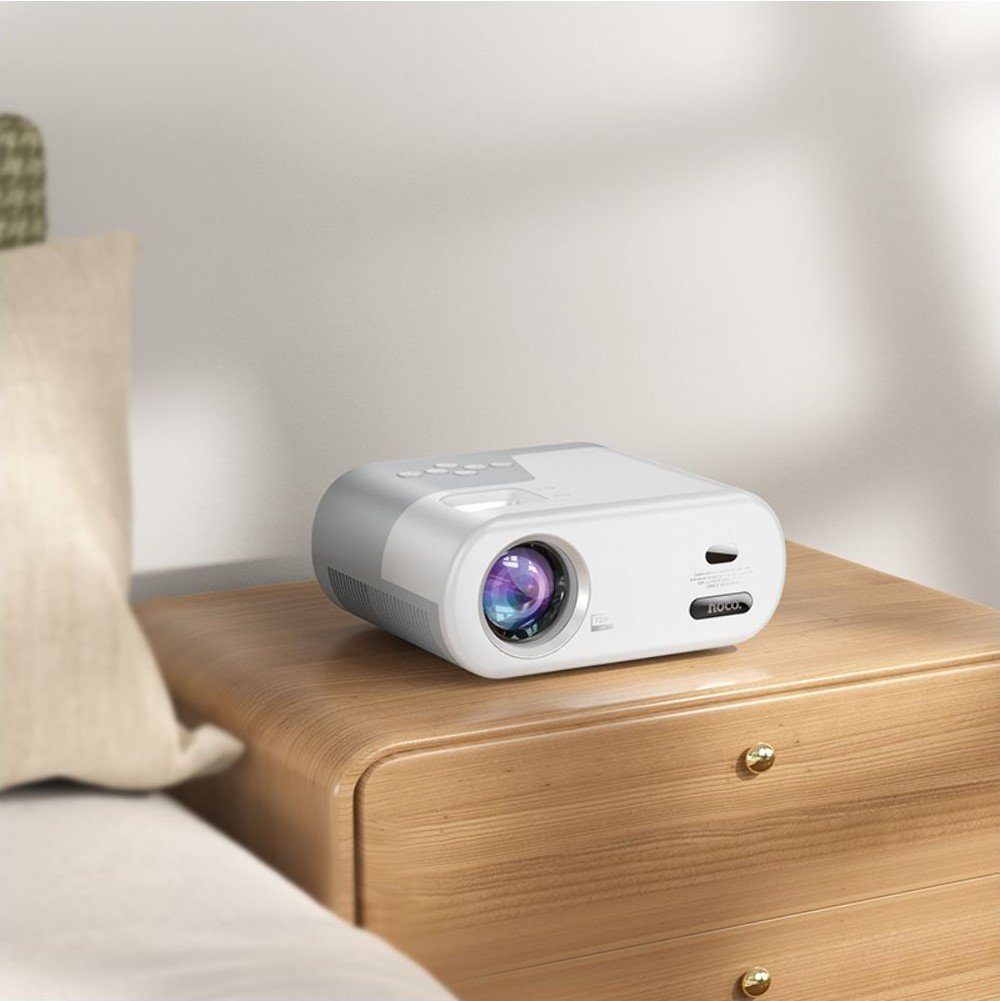 Проектор HOCO DT2 smart projector(720P Android version)(EU) Gray white (6942007629645) 8