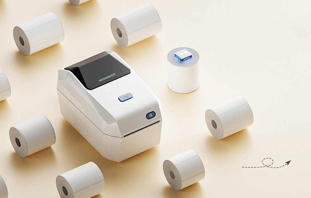 Термопринтер для друку наклейок NIIMBOT K3 Lvory White (1AE0F271605) (1AE0F271605) 2