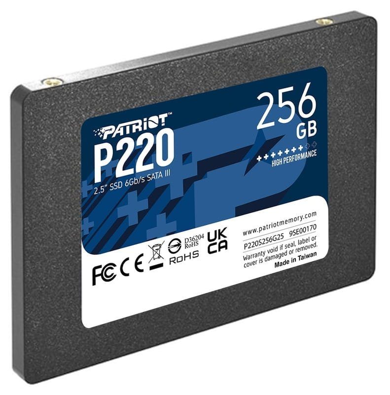 Накопичувач SSD Patriot P220 256GB 2.5" 7mm SATAIII (P220S256G25) 3