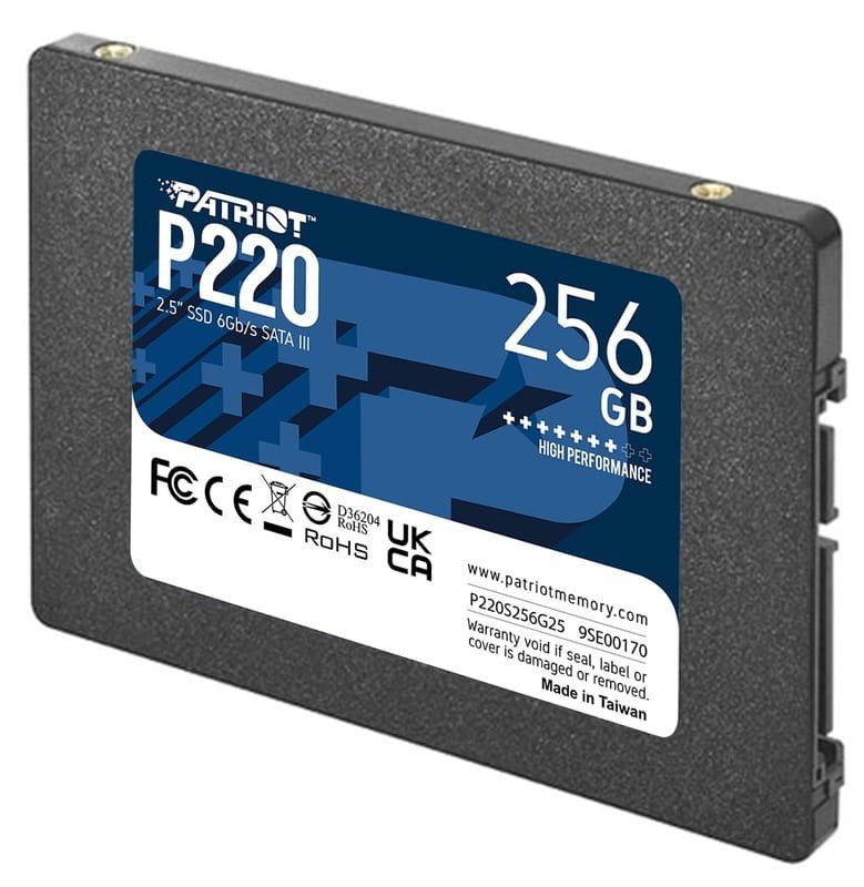 Накопичувач SSD Patriot P220 256GB 2.5" 7mm SATAIII (P220S256G25) 4