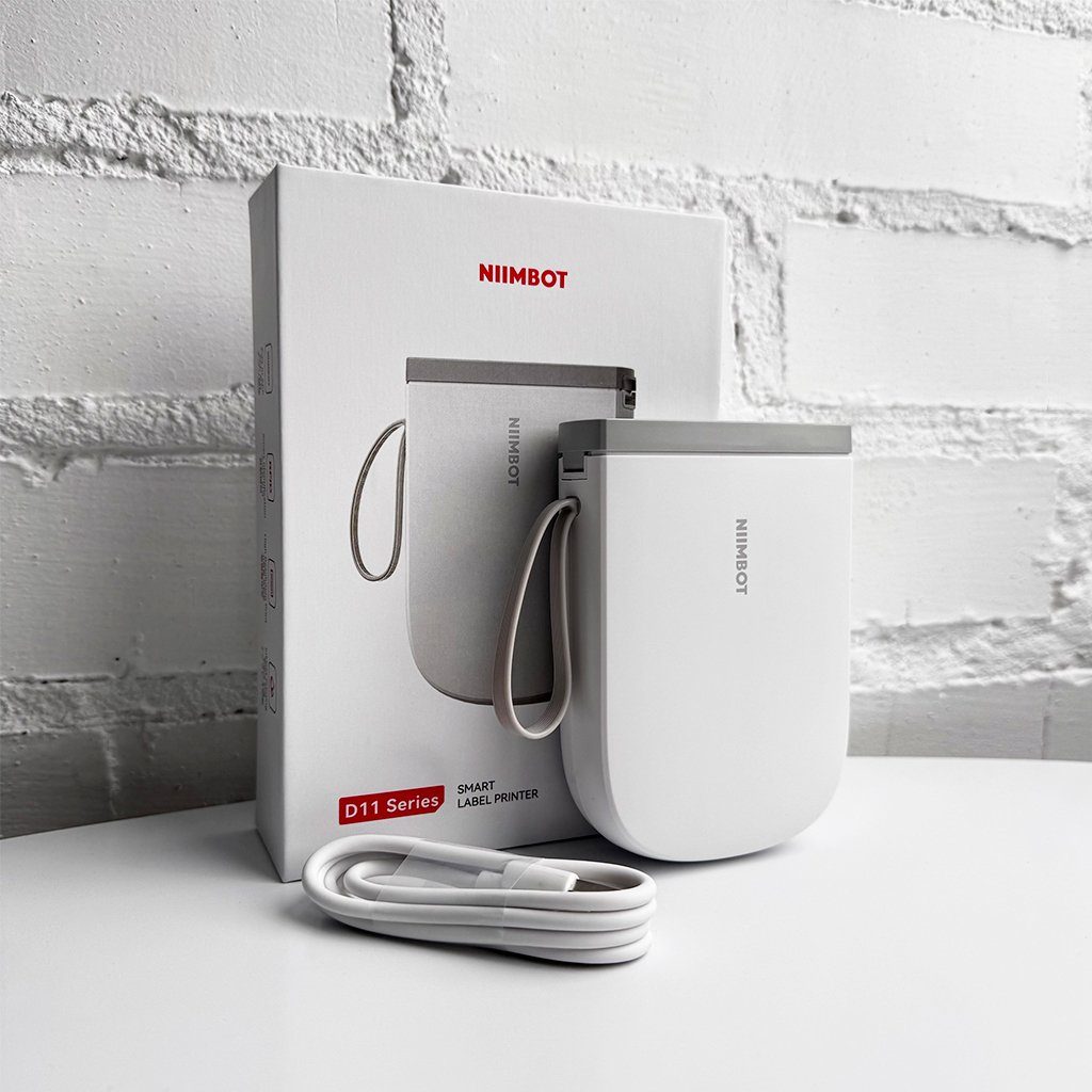 Термопринтер для друку наклейок NIIMBOT D11_H White (1AA57281601) 9