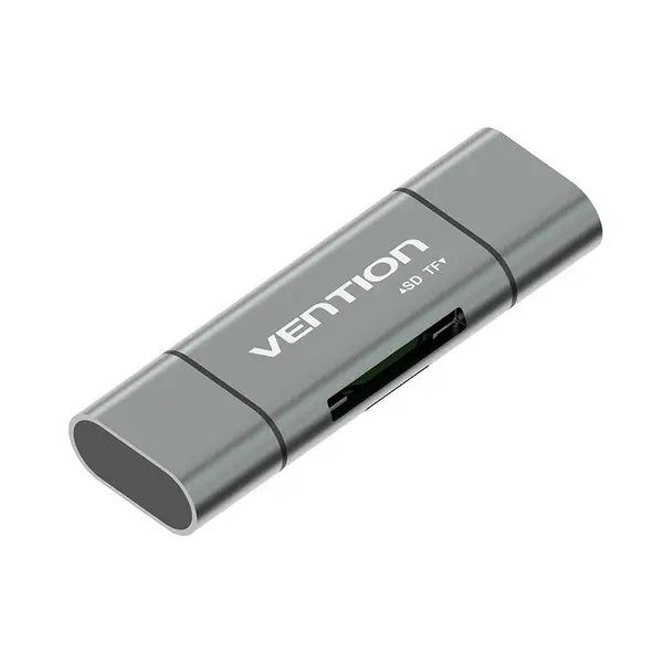 Кардрідер Vention USB3.0 Multi-function Card Reader Gray Metal Type (CCHH0) (CCHH0)
