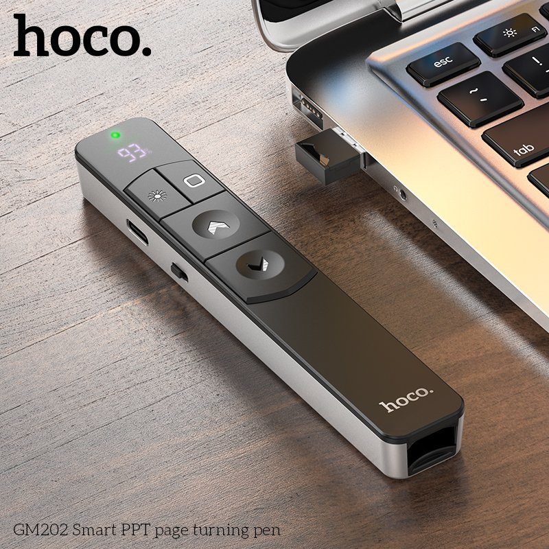 Лазерна указка HOCO GM202 Smart PPT page turning pen Silver (6942007634618) 9