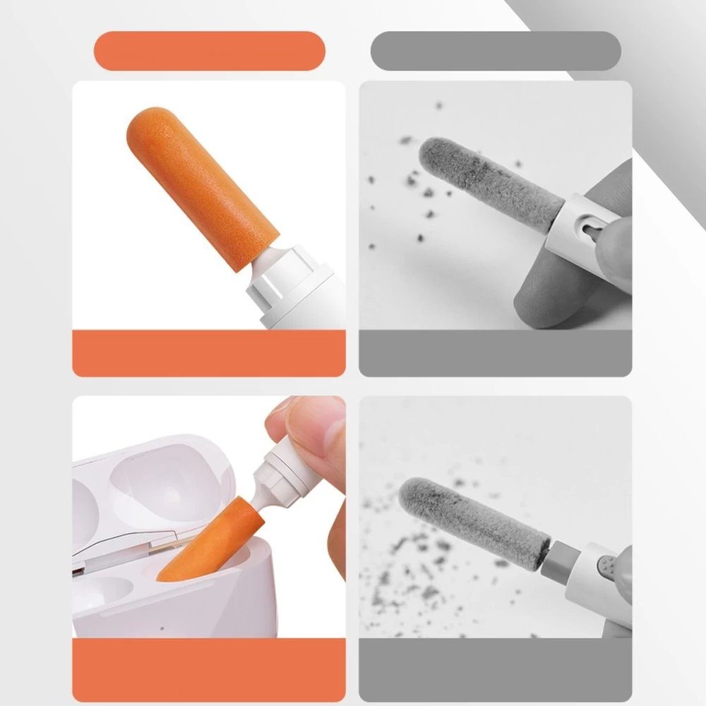 Набір для очистки девайсів Baseus Cleaning Brush White (NGBS000002) 12