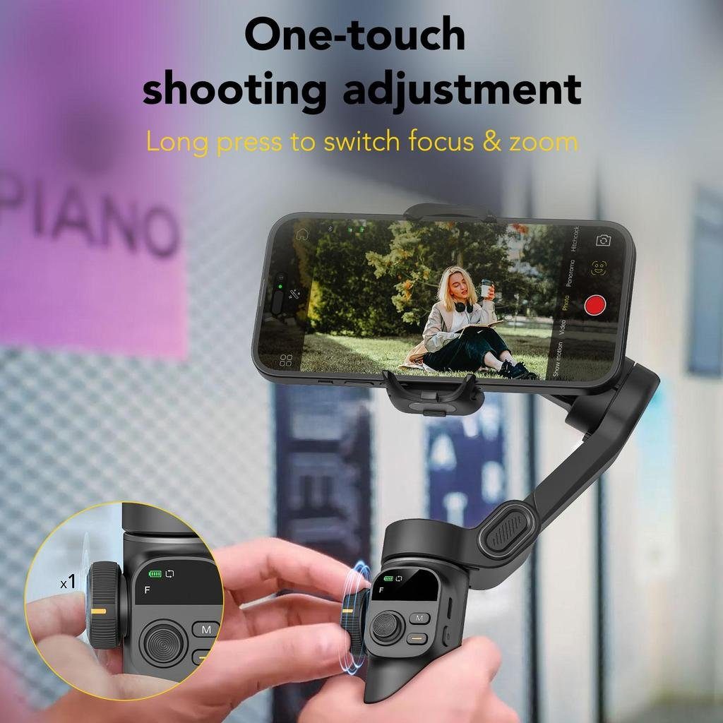 Триосьовий стабілізатор AOCHUAN Professional Gimbal Stabilizer for Smartphone Smart X2 Чорний (SmartX2) 7