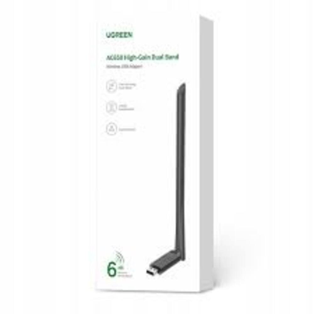 WI-FI-адаптер UGREEN CM496 AC650 High-Gain Dual Band Wireless USB Adapter(UGR-90339) (UGR-90339) 6