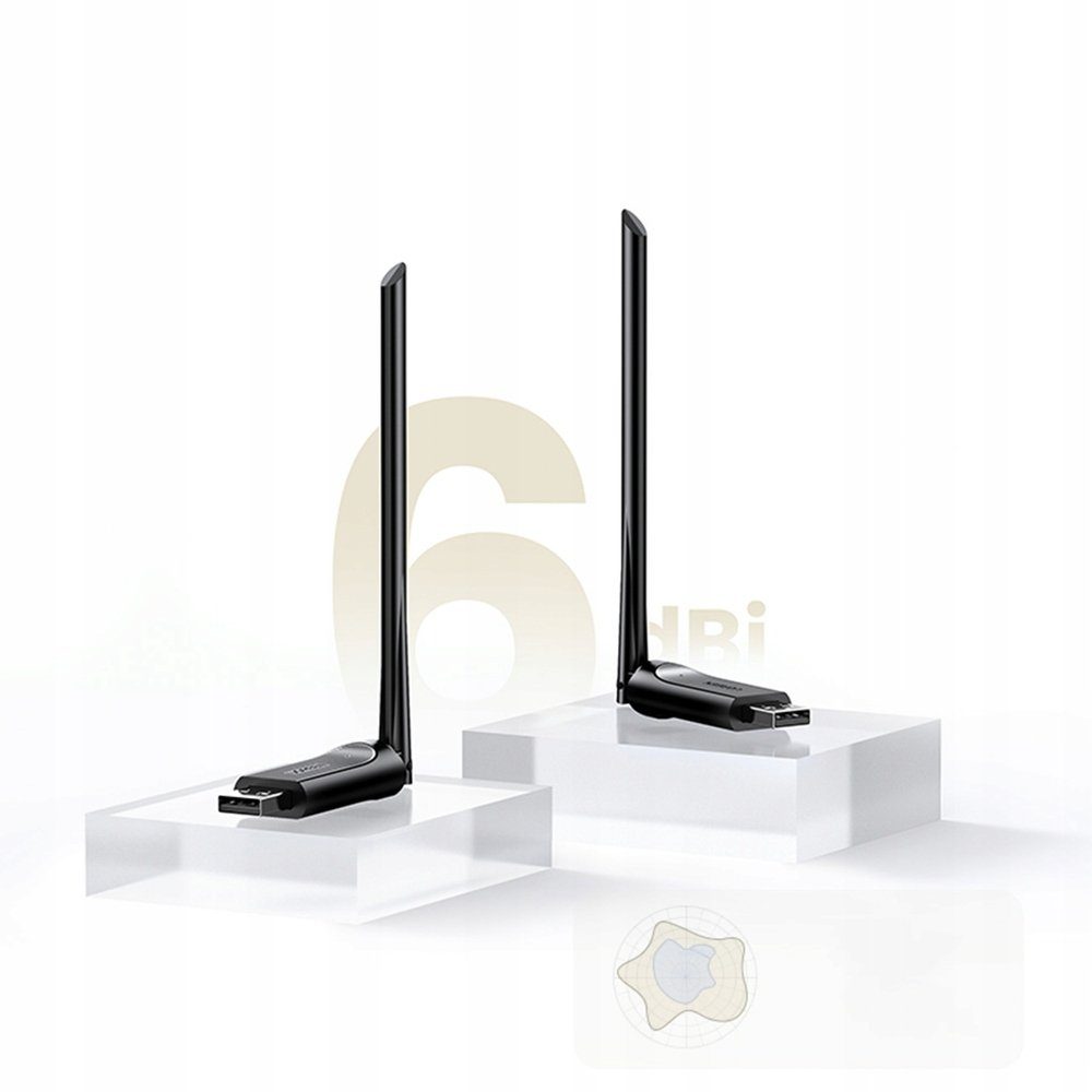 WI-FI-адаптер UGREEN CM496 AC650 High-Gain Dual Band Wireless USB Adapter(UGR-90339) (UGR-90339) 2