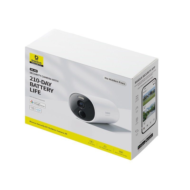 Додаткова IP-камера відеоспостереження Baseus Security B1 Outdoor Camera 2K White (S0SV002130) 2