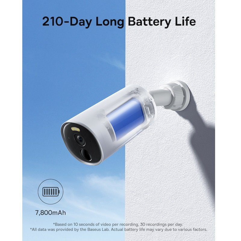 Додаткова IP-камера відеоспостереження Baseus Security B1 Outdoor Camera 2K White (S0SV002130) 12