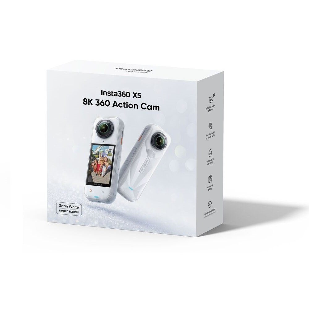 Екшн-камера Insta360 X5 Standard Bundle Satin White Limited Edition (6977644763612) 2