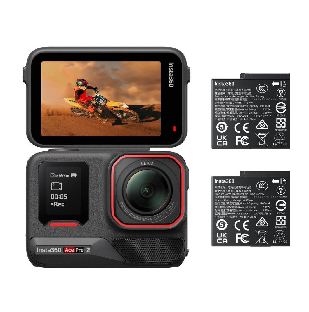 Екшн-камера Insta360 Ace Pro 2 Dual Battery Bundle  (Black) (6977644760888) 3