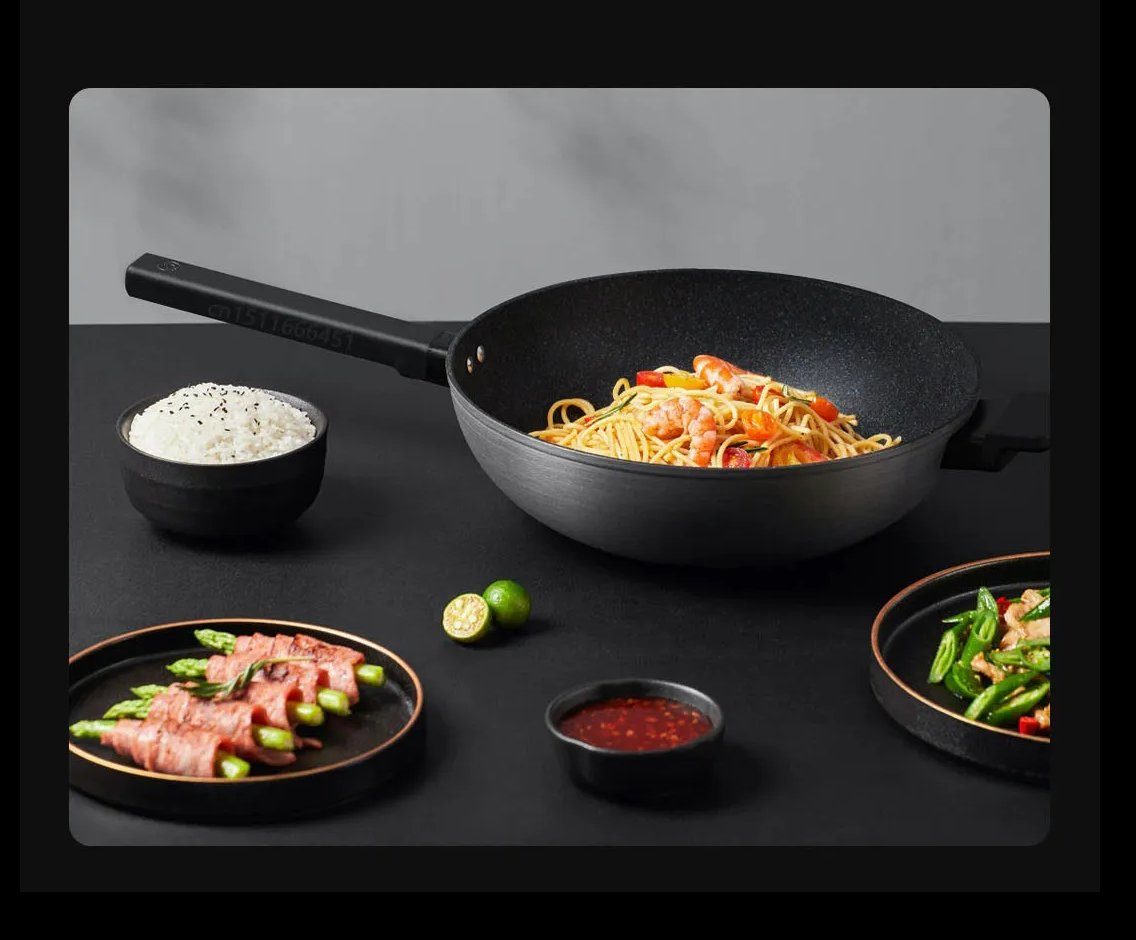 Антипригарна сковорода Xiaomi ZHIWUZHU cooking non-stick wok Mijia custom (MJCG0130) 6