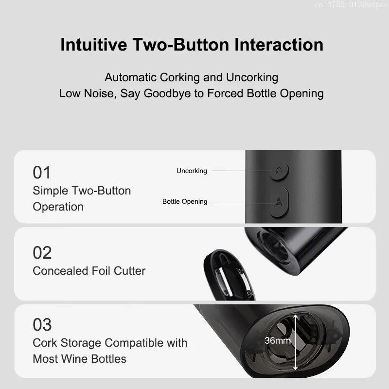 Штопор Xiaomi Mijia Electric Red Wine Bottle Opener (KGJ001T) 6