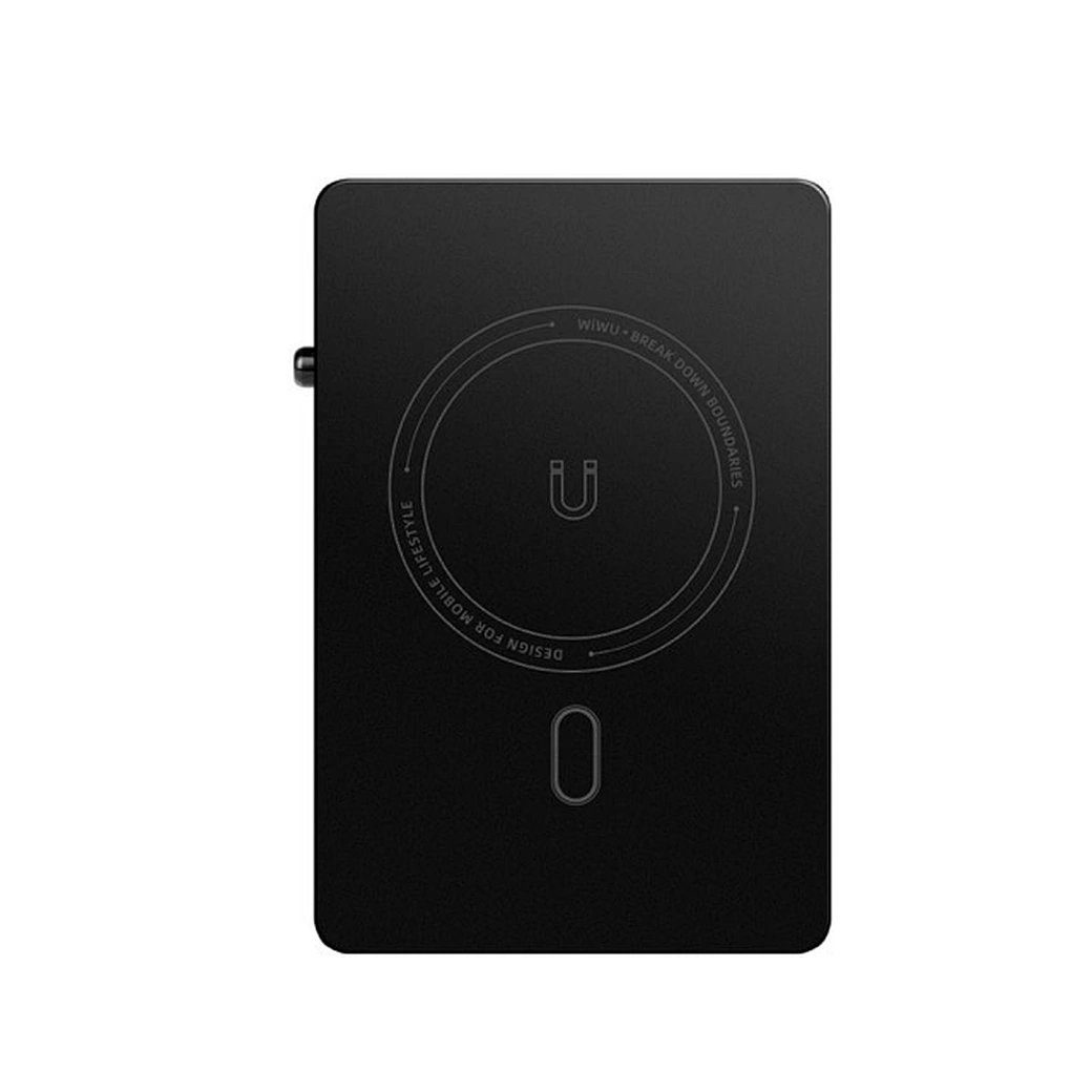 Картхолдер WIWU Warriors Carbon Magsafe Metal Stand Card Holder MW-007 Black (6977703654622) 7