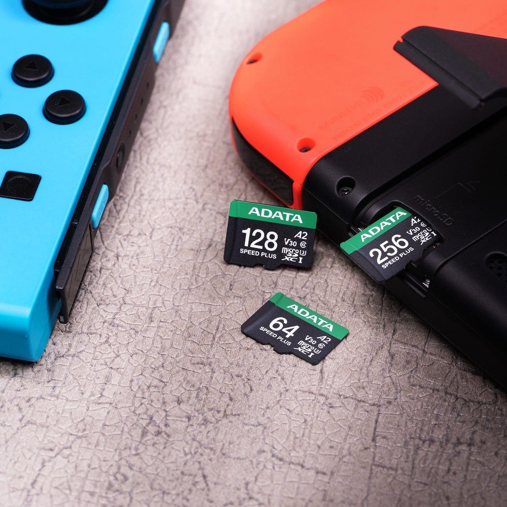 Карта пам'яті microSDXC (UHS-1 U3) A-DATA SPEED PLUS 256Gb Class 10 V30 A2 (R-180Mb/s W160Mb/s) (adapter SD) (UD256GUI3V30A2SP-RA1) 6