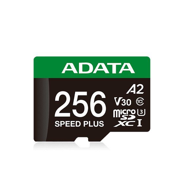 Карта пам'яті microSDXC (UHS-1 U3) A-DATA SPEED PLUS 256Gb Class 10 V30 A2 (R-180Mb/s W160Mb/s) (adapter SD) (UD256GUI3V30A2SP-RA1) 3