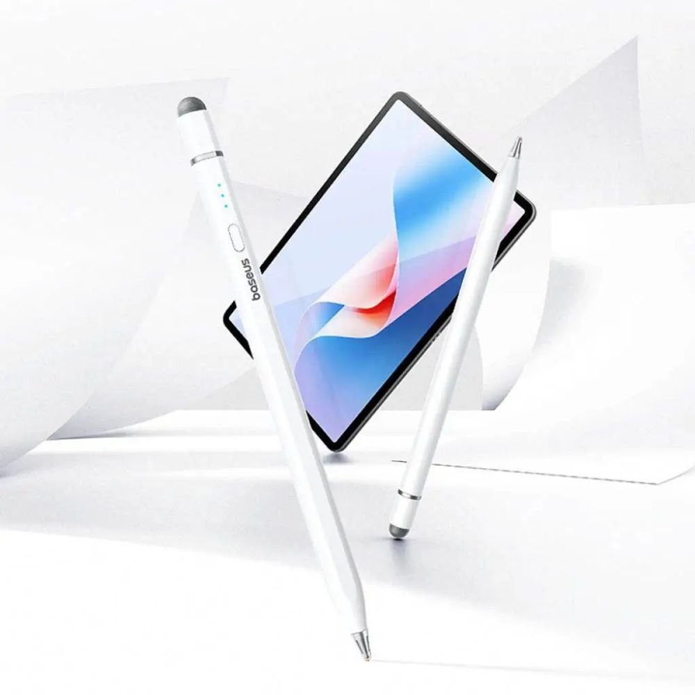 Стилус Baseus Wise Writing HN1 Universal Version  Wired Charging 2-in-1 Stylus For HUAWEI/XIAOMI Moon White (With Type-C Cable*1 and Tip*1 and Palm Re (B0004F01) 4