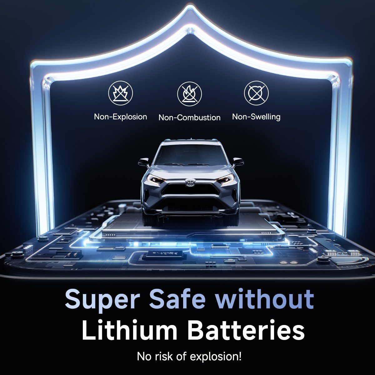 Автомобільний пуско-зарядний пристрій Baseus PrimeTrip VJ1 Supercapacitor Car Jump Starter 1200A Cosmic Black (C00269000121-00) 8