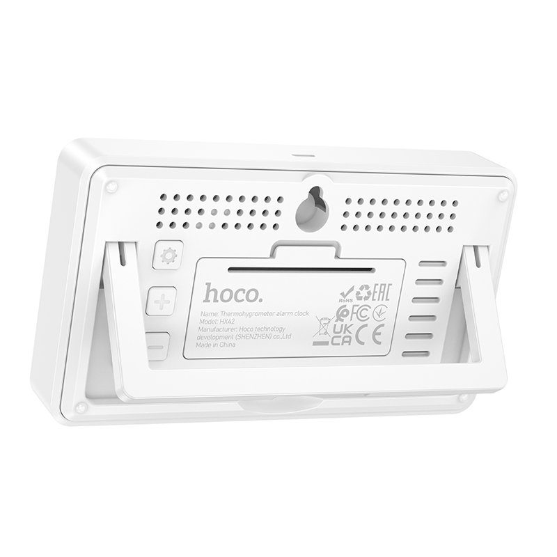 Термогігрометр HOCO HX42 indoor electronic alarm clock thermometer and hygrometer (6942007661270) 7