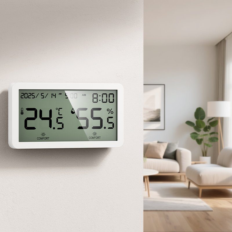 Термогігрометр HOCO HX42 indoor electronic alarm clock thermometer and hygrometer (6942007661270) 9
