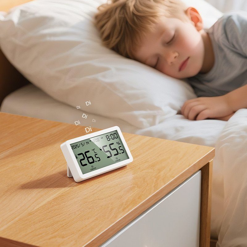 Термогігрометр HOCO HX42 indoor electronic alarm clock thermometer and hygrometer (6942007661270) 8