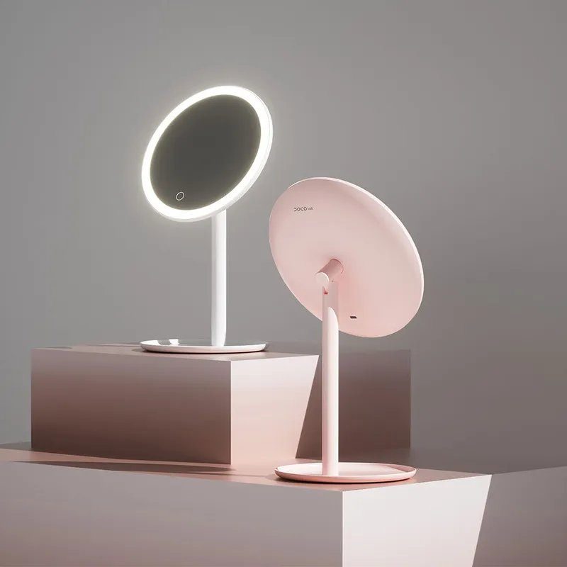 Дзеркало для макіяжу Xiaomi DOCO LED Beauty Sunlight Small Mirror Standard Edition Simple White (XM001) 4