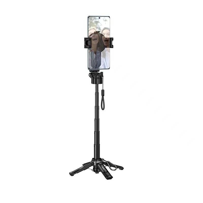Селфі-трипод HOCO K27 Pro Magic mini live broadcast stand(pull clip+magnetic focusing version) (48cm) Black (6942007668743) 7