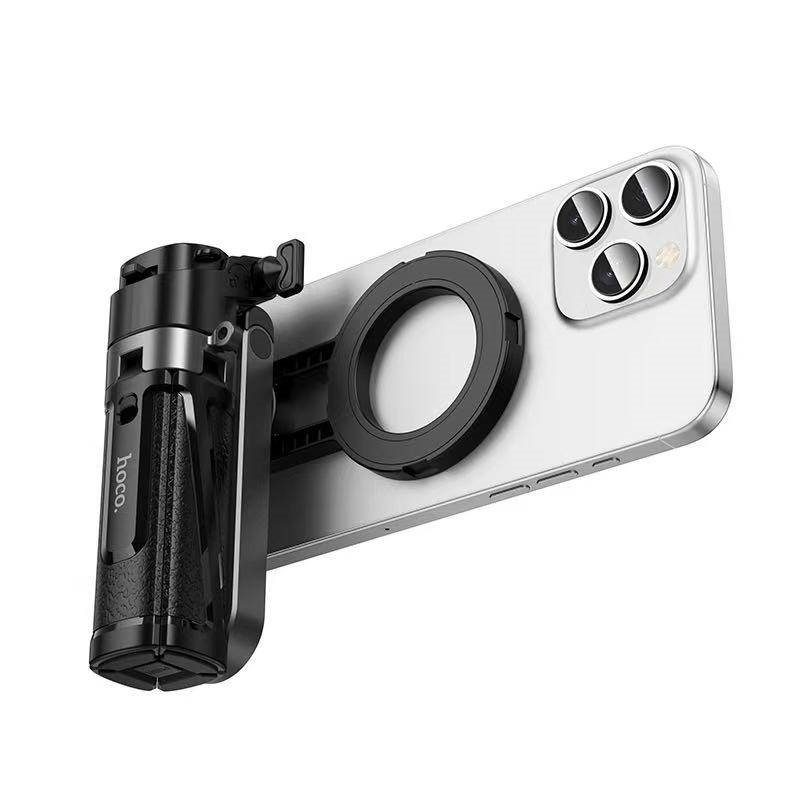 Селфі-трипод HOCO K27 Pro Magic mini live broadcast stand(pull clip+magnetic focusing version) (48cm) Black (6942007668743) 6