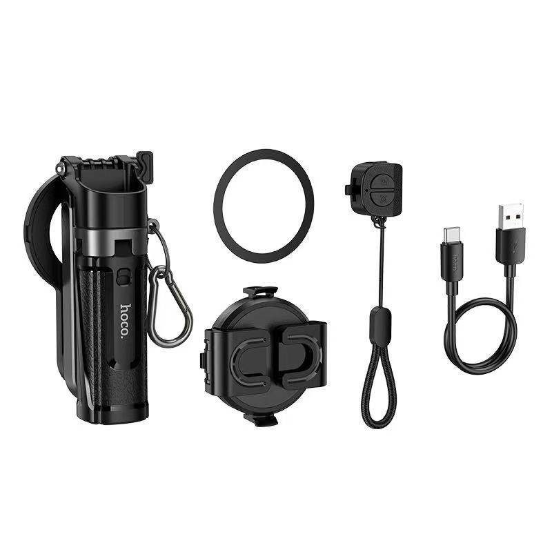 Селфі-трипод HOCO K27 Pro Magic mini live broadcast stand(pull clip+magnetic focusing version) (48cm) Black (6942007668743) 8