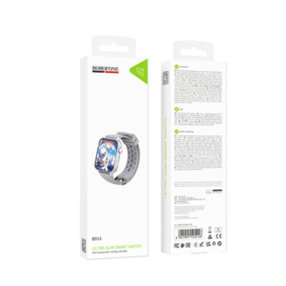 Смарт-годинник BOROFONE BD15 46mm. 200 mAh. IP67 Smart watch(call version) silver (6941991125416) 2