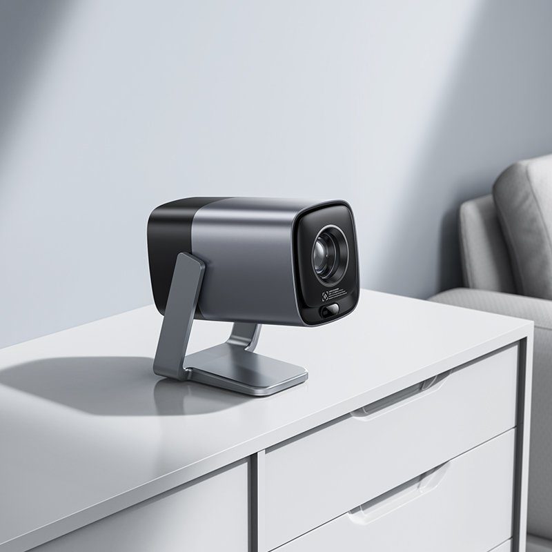 Проектор HOCO DT7 WiFi 2.4+5G. Smart electric focus projector(1080P Android version) Metal Gray (6942007668781) 9